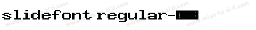 slidefont regular字体转换